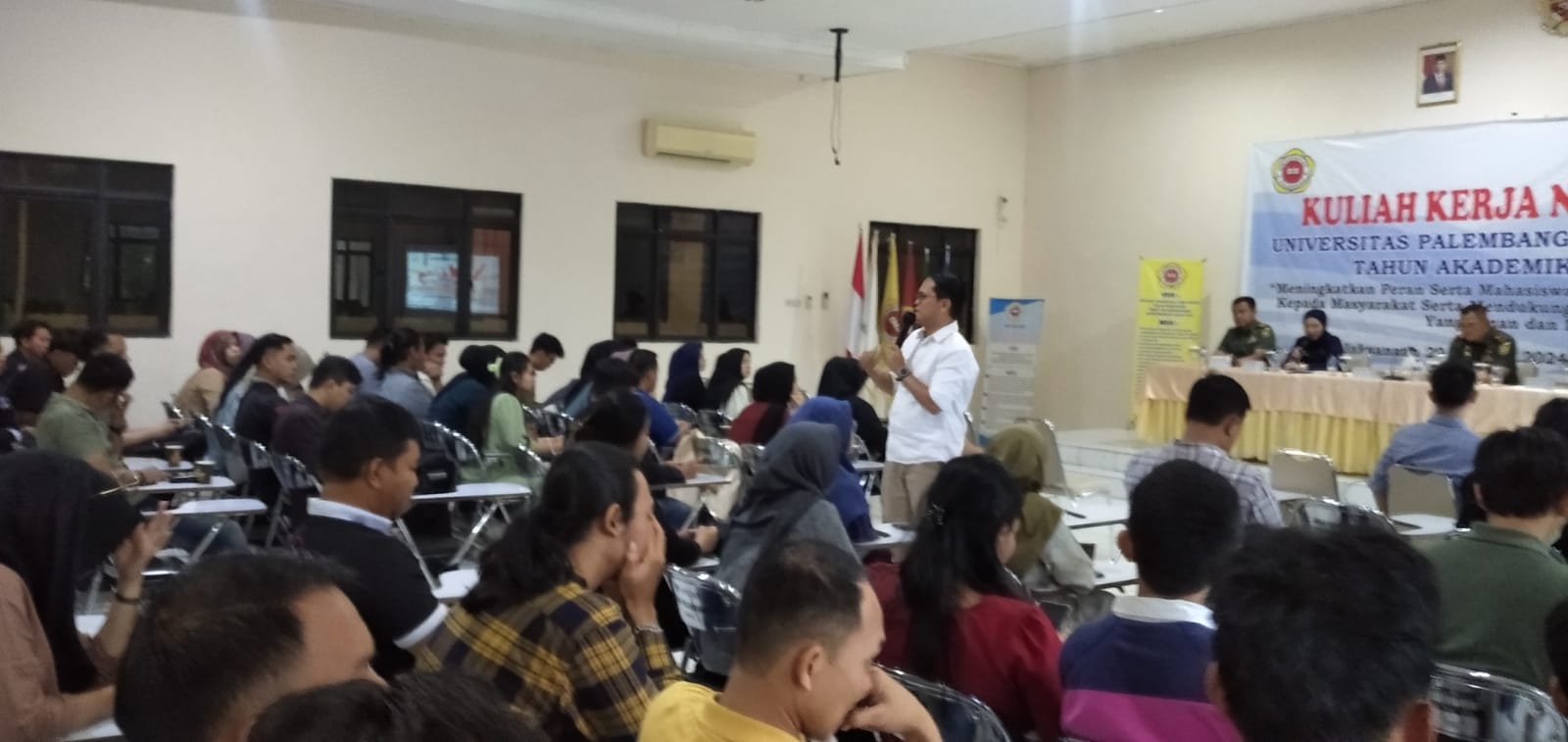 Koordiv P2H Muslim dan Staf Sekretariat Hadiri Pembukaan KKN Universitas Palembang Angkatan XXXVIII Tahun 2023/2024 (27/01/2024)