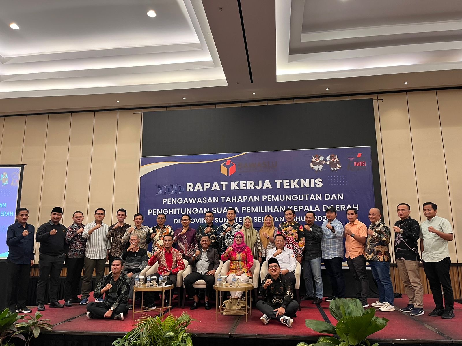 Rapat Kerja Teknis Pengawasan Tahapan Pemungutan dan Penghitungan Suara Pemilihan Kepala Daerah di Provinsi Sumatera Selatan Tahun 2024