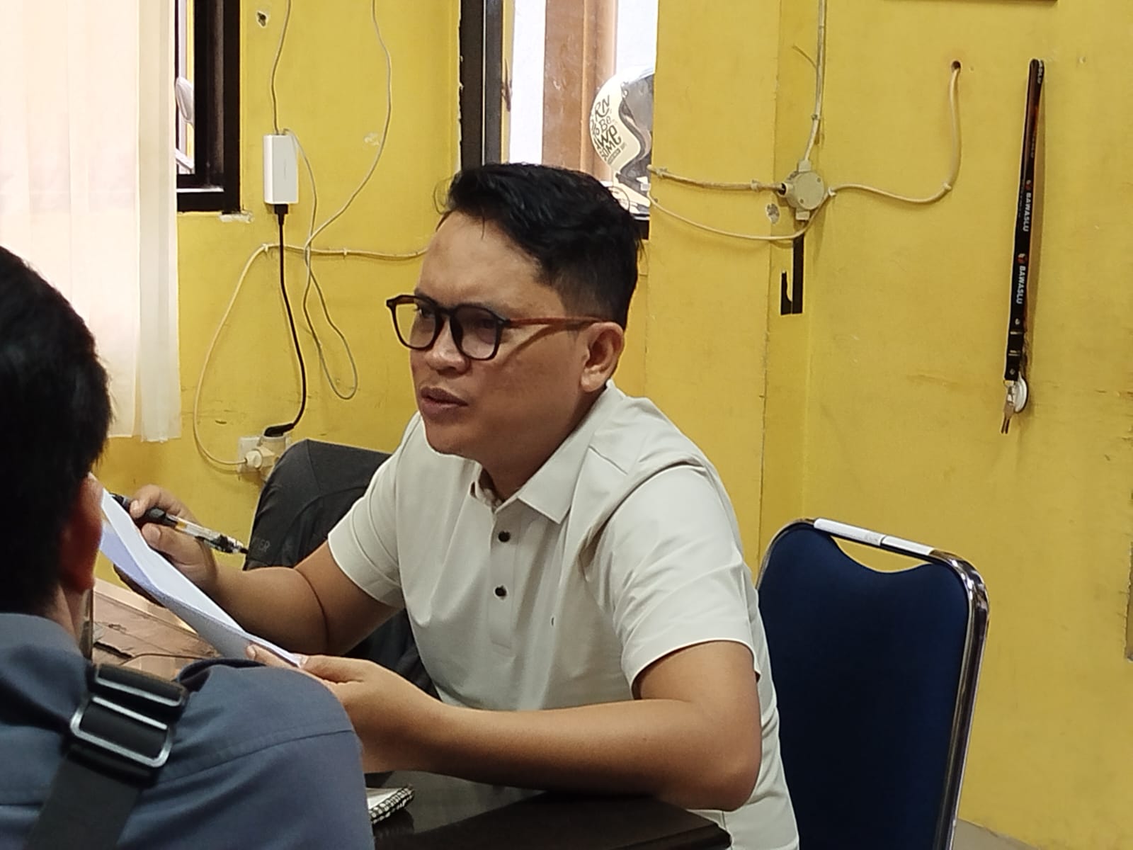 Koordinator Divisi Partisipasi Masyarakat dan Humas Bawaslu Kota Palembang, Muslim, S.Hum., M.Si