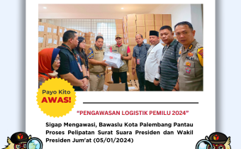 Pengawasan Melekat Bawaslu Kota Palembang, Jum'at (05/01/2024)