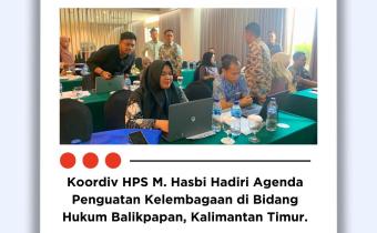 Perkuat Kelembagaan Bawaslu, Koordiv HPS Hadiri Rakernis di Balikpapan