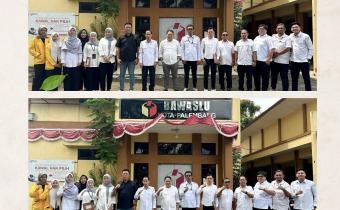 Jajaran unsur pimpinan dan staf sekretariat Bawaslu Kota Palembang mengikuti rangkaian kegiatan kebersamaan dalam rangka peringatan HUT ke-17 Bawaslu RI, Jumat (11/7/2025). Momen ini menjadi ruang konsolidasi nilai dan penguatan internal kelembagaan pasca-Pemilu 2024.