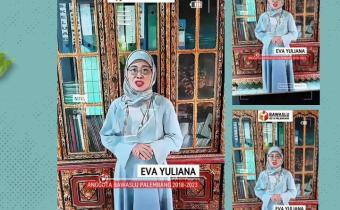 Eva Yuliana, Anggota Bawaslu Kota Palembang periode 2018–2023, tampil dalam dokumentasi reflektif HUT ke-17 Bawaslu. Pesan moral yang disampaikan menegaskan bahwa pengawasan adalah warisan tanggung jawab lintas generasi.