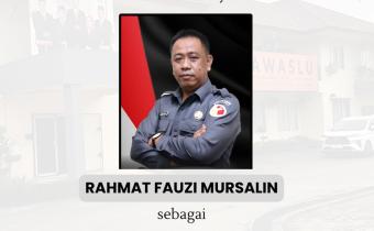 Ucapan resmi Bawaslu Kota Palembang atas pelantikan Rahmat Fauzi Mursalin sebagai Kepala Sekretariat Bawaslu Provinsi Sulawesi Tengah, disertai penghormatan atas masa tugasnya di Sumatera Selatan.