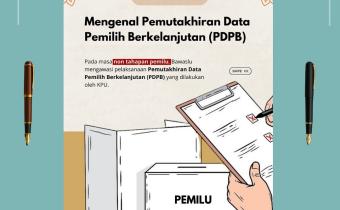 Infografis edukatif Bawaslu Kota Palembang tentang pengawasan Pemutakhiran Data Pemilih Berkelanjutan (PDPB), Minggu (14/7/2025).