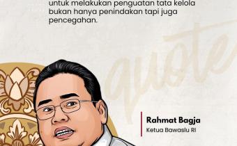 Ilustrasi Ketua Bawaslu Republik Indonesia Rahmat Bagja yang menegaskan bahwa keadilan pemilu dibangun melalui pencegahan, pengawasan, dan penindakan yang berjalan secara berimbang, dengan pencegahan sebagai fondasi tata kelola pengawasan.