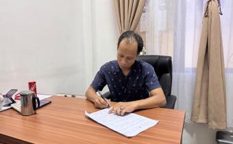 Bawaslu Kota Palembang menyampaikan apresiasi kepada Kejaksaan Republik Indonesia pada peringatan Hari Bhakti Adhyaksa ke-66, sekaligus menegaskan sinergi penegakan hukum kepemiluan, Rabu (22/07/2026). (Foto: Humas Bawaslu Kota Palembang)