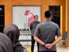 Koordinator Sekretariat Bawaslu Kota Palembang, M. Fajar, memimpin apel pagi bersama jajaran di Kantor Bawaslu Kota Palembang, Senin (24/8/2026). Apel menjadi ruang penguatan disiplin, koordinasi, dan kapasitas jajaran dalam menjalankan tugas kelembagaan. Foto: Humas Bawaslu Kota Palembang.